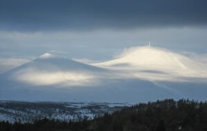 Udsigt mod Blåhøi fra værelset på Oigardseter 2007