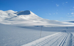 Høvringen vinteren 2007 med Smiubelgen i baggrunden